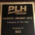 Air2 Wins PLH Group Safety Award for 2017